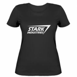 Женская футболка Stark industries - FATLINE Женская футболка Stark industries