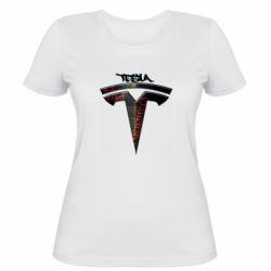 Женская футболка Tesla Stylised Logo