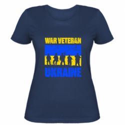 Жіноча футболка Veterans of Ukraine - FATLINE Жіноча футболка Veterans of Ukraine