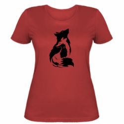 Женская футболка Wolf And Fox - FATLINE Женская футболка Wolf And Fox