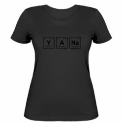 Женская футболка Yana - periodic table - FATLINE Женская футболка Yana - periodic table