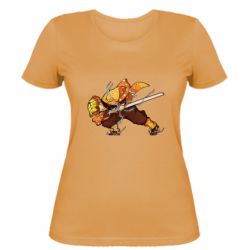 Жіноча футболка Zenitsu Demon Slayer - FATLINE Жіноча футболка Zenitsu Demon Slayer