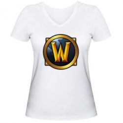 Женские футболки с V-образным вырезом