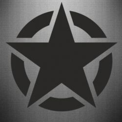 Наклейка Зірка Капітана Америки - FATLINE Наклейка Зірка Капітана Америки