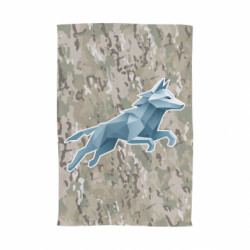 3D Полотенце Волк полигональный