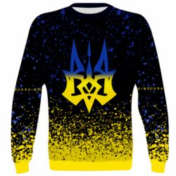3D свитшот Ukraine, yellow blue