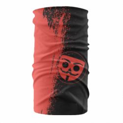 Бандана-труба Бабл Квас красный арт - FATLINE Бандана-труба Бабл Квас красный арт