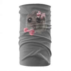 Бандана-труба Хом'як з бантиком та гиря - FATLINE Бандана-труба Хом'як з бантиком та гиря