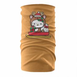 Бандана-труба Китти на санках - FATLINE Бандана-труба Китти на санках
