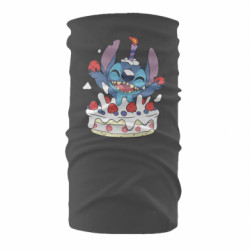 Бандана-труба Стіч зі святковим тортом - FATLINE Бандана-труба Стіч зі святковим тортом