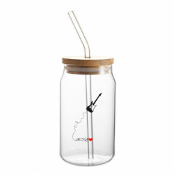 Банка з трубочкою love Music - FATLINE Банка з трубочкою love Music