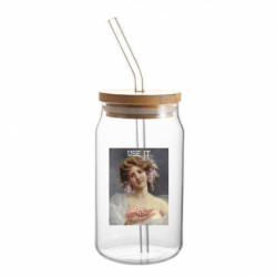 Банка с трубочкой Use Your Brain - FATLINE Банка с трубочкой Use Your Brain