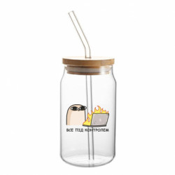 Банки с трубочкой