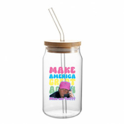 Банка з трубочкою Зроби Америку знову великою - FATLINE Банка з трубочкою Зроби Америку знову великою