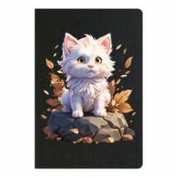Блокнот А5 Белый котик 3д