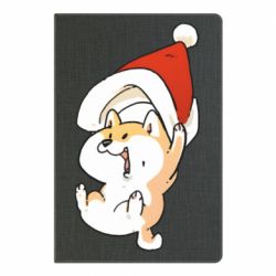 Блокнот А5 Коргі з капелюшком Санти - FATLINE Блокнот А5 Коргі з капелюшком Санти