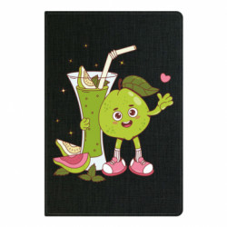 Блокнот А5 Гуава персонаж с зеленым коктейлем - FATLINE Блокнот А5 Гуава персонаж с зеленым коктейлем