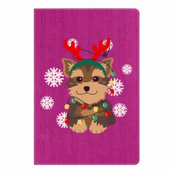 Блокнот А5 Новорічний йоркширський тер'єр - FATLINE Блокнот А5 Новорічний йоркширський тер'єр