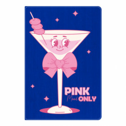 Блокнот А5 Розовое настроение с бокалом мартини - FATLINE Блокнот А5 Розовое настроение с бокалом мартини