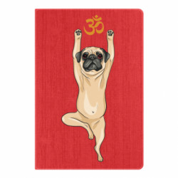 Блокнот А5 йога мопс в позе дерева - FATLINE Блокнот А5 йога мопс в позе дерева