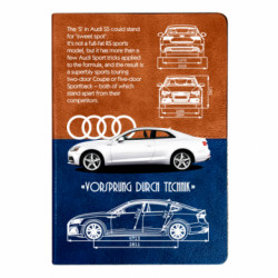 Блокнот двухцветный Audi S5 - FATLINE Блокнот двухцветный Audi S5