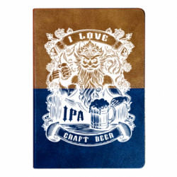 Блокнот двухцветный I love craft beer - FATLINE Блокнот двухцветный I love craft beer