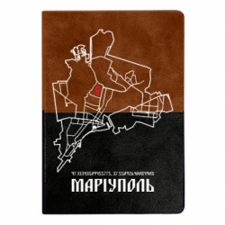 Блокнот двухцветный Карта Мариуполь - FATLINE Блокнот двухцветный Карта Мариуполь
