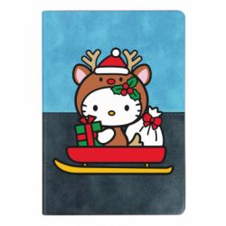 Блокнот двухцветный Китти на санках - FATLINE Блокнот двухцветный Китти на санках