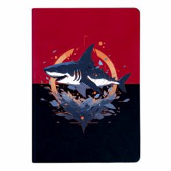 Блокнот двухцветный Акула лого - FATLINE Блокнот двухцветный Акула лого