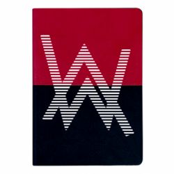 Блокнот двухцветный Alan Walker logo stripes - FATLINE Блокнот двухцветный Alan Walker logo stripes