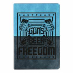 Блокнот двухцветный Guns Beer Freedom - FATLINE Блокнот двухцветный Guns Beer Freedom