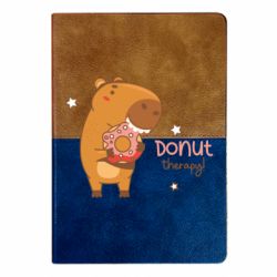Блокнот двухцветный Капибара с пончиком - FATLINE Блокнот двухцветный Капибара с пончиком