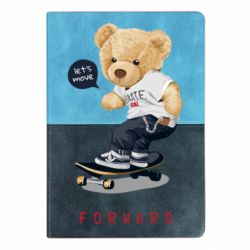 Блокнот двухцветный Мишка тедди на скейте - FATLINE Блокнот двухцветный Мишка тедди на скейте