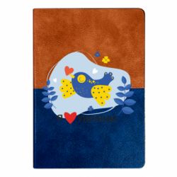 Блокнот двухцветный Птица любит Украину - FATLINE Блокнот двухцветный Птица любит Украину