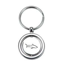 Брелок металлический Shark minimalism - FATLINE Брелок металлический Shark minimalism