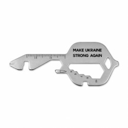 Брелок-мультитул MAKE UKRAINE STRONG AGAIN - FATLINE Брелок-мультитул MAKE UKRAINE STRONG AGAIN