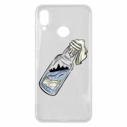 Чехол из раздела Авторские принты Бутылка - русский военный корабль для Huawei P Smart Plus 2018