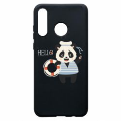 Чехол из раздела Авторские принты Hello. Смешной медвежонок. Панда моряк для Huawei P30 Lite - FATLINE Чехол из раздела Авторские принты Hello. Смешной медвежонок. Панда моряк для Huawei P30 Lite
