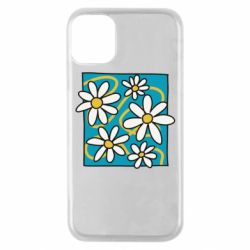 Чехол из раздела Авторские принты Ромашки на голубом для Apple iPhone 11 Pro - FATLINE Чехол из раздела Авторские принты Ромашки на голубом для Apple iPhone 11 Pro