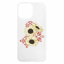 Чехол из раздела Вишиванки Подсолнухи с вышивкой для Apple iPhone 13 Pro Max - FATLINE Чехол из раздела Вишиванки Подсолнухи с вышивкой для Apple iPhone 13 Pro Max