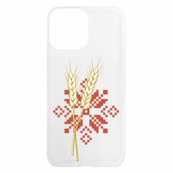 Чехол из раздела Вишиванки Ростки пшеницы с вышивкой для Apple iPhone 13 Pro Max - FATLINE Чехол из раздела Вишиванки Ростки пшеницы с вышивкой для Apple iPhone 13 Pro Max