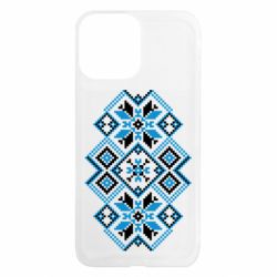 Чехол из раздела Вишиванки Украинский узор голубой для Apple iPhone 13 Pro Max - FATLINE Чехол из раздела Вишиванки Украинский узор голубой для Apple iPhone 13 Pro Max