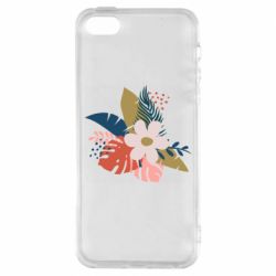 Чехол из раздела Авторские принты Тропические листья для Apple iPhone 5 - FATLINE Чехол из раздела Авторские принты Тропические листья для Apple iPhone 5