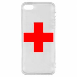 Чехол из раздела Врачам Красный крест для Apple iPhone 5S - FATLINE Чехол из раздела Врачам Красный крест для Apple iPhone 5S