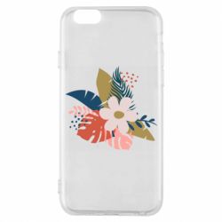 Чехол из раздела Авторские принты Тропические листья для Apple iPhone 6S - FATLINE Чехол из раздела Авторские принты Тропические листья для Apple iPhone 6S