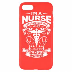 Чехол из раздела Врачам Nurse I'm Never Wrong для Apple iPhone 7 - FATLINE Чехол из раздела Врачам Nurse I'm Never Wrong для Apple iPhone 7