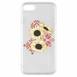 Чехол из раздела Авторские принты Подсолнухи с вышивкой для Apple iPhone 8 - FATLINE Чехол из раздела Авторские принты Подсолнухи с вышивкой для Apple iPhone 8