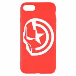 Чохол з розділу Залізна людина Iron Man and Captain America для Apple iPhone SE 2022 - FATLINE Чохол з розділу Залізна людина Iron Man and Captain America для Apple iPhone SE 2022