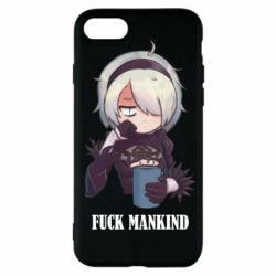 Чехол из раздела NieR: Automata Nier. Fuck Mankind для Apple iPhone SE 2022 - FATLINE Чехол из раздела NieR: Automata Nier. Fuck Mankind для Apple iPhone SE 2022