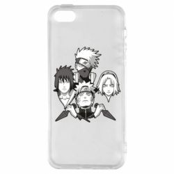 Чехол из раздела Саске Учиха Naruto team 07 для Apple iPhone SE - FATLINE Чехол из раздела Саске Учиха Naruto team 07 для Apple iPhone SE